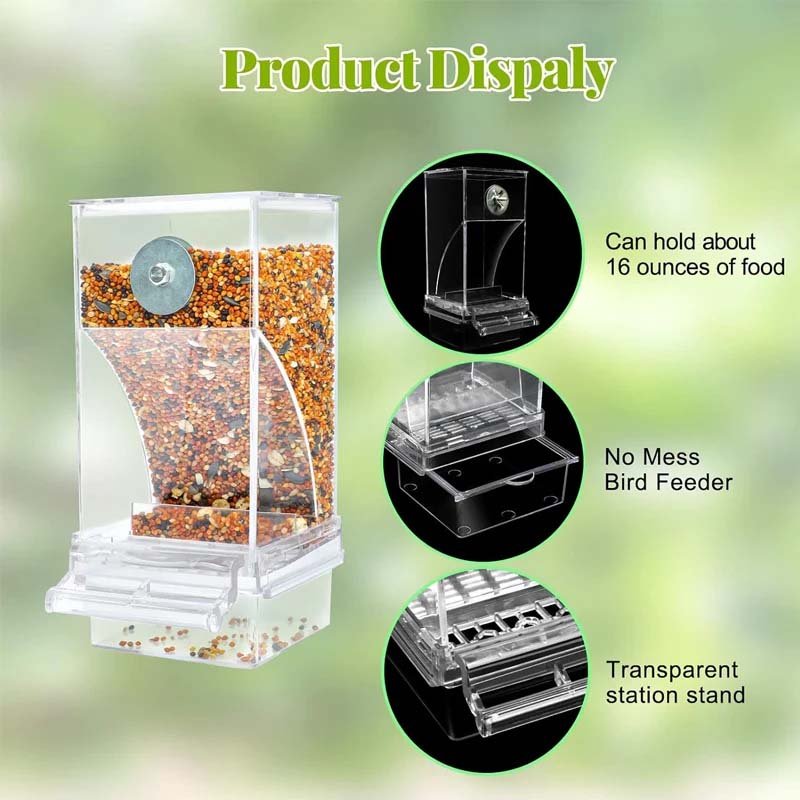 HappyBird Feeder™ | Immer frisches Futter, ohne sich zu quälen!