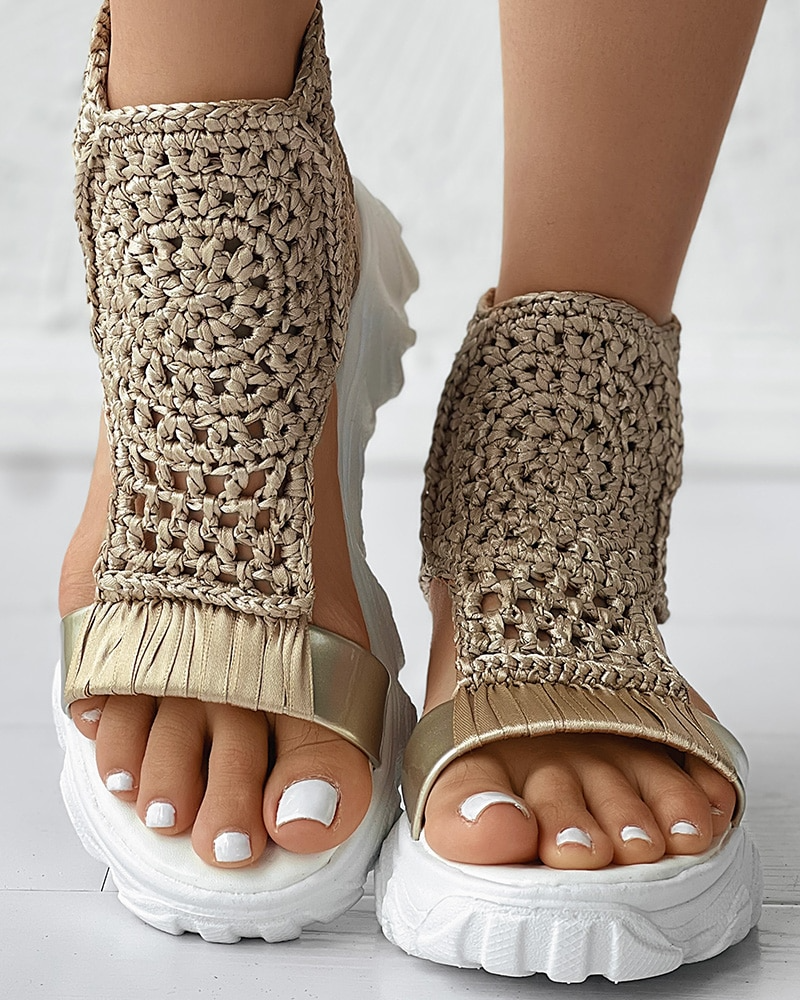 Fevva™ | Gestrickte elastische Sommersandalen