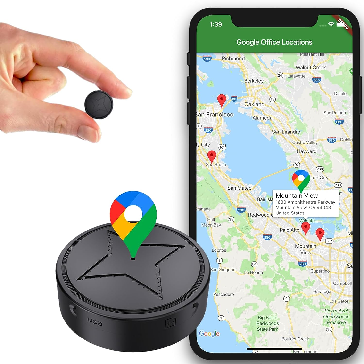 TrackSpot™ | Mini-Magnetische GPS Tracker