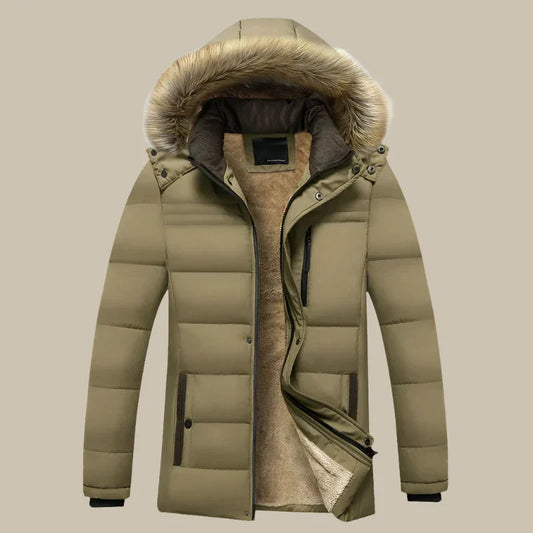 ArcticStyle™ - Pufferjacke mit Fellkapuze