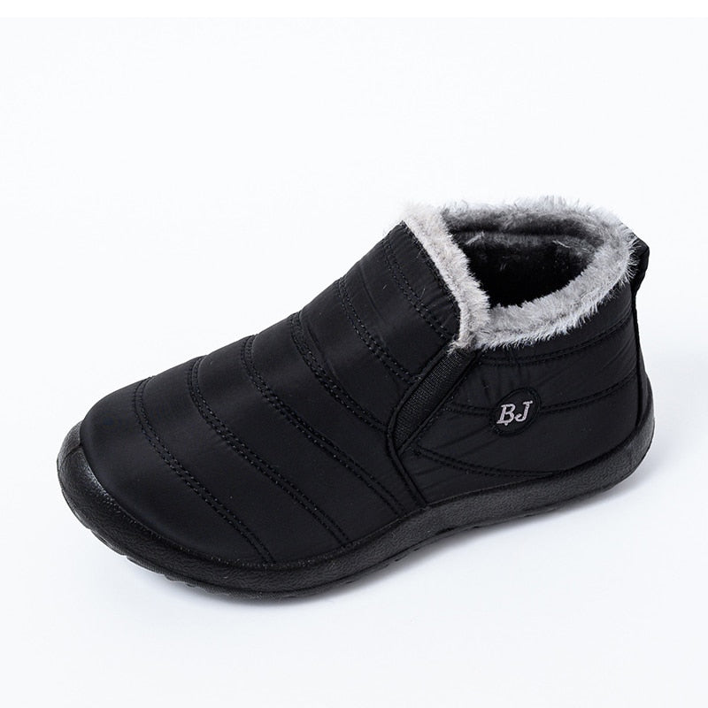 Ebeek™ Winter Weibliche Slip On Flache Freizeitschuhe Wasserdicht