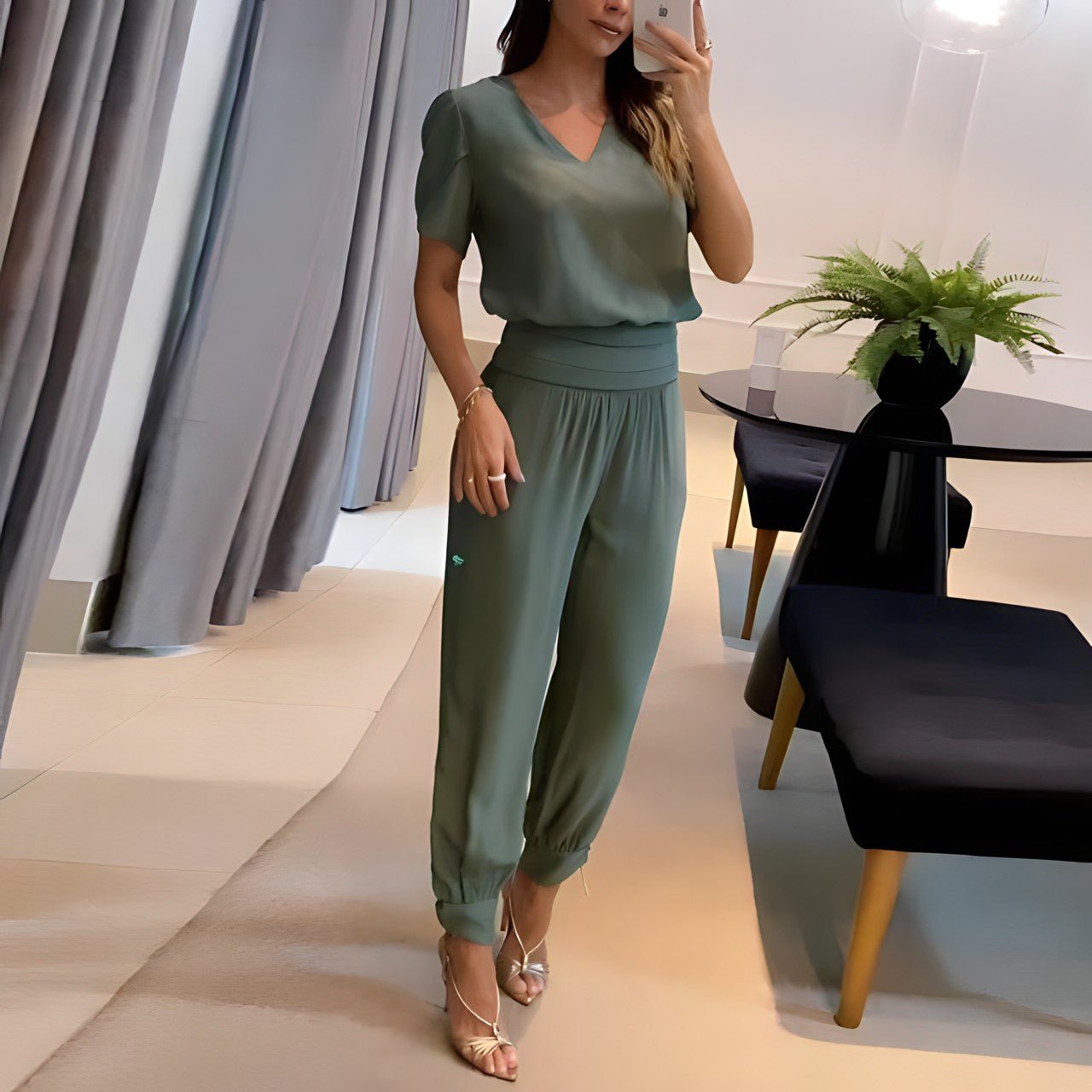 Vesper™ | Modische Bluse und Hose Outfit-Set