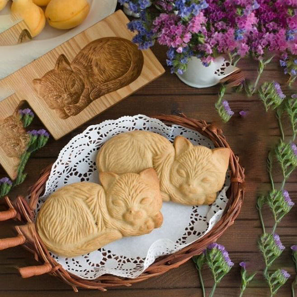 CarveBake™ | Keksform mit Holzgravurprägung, Form für Kekse