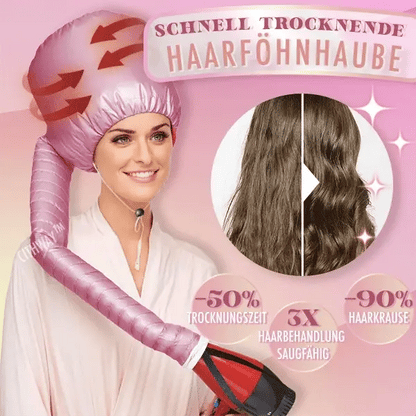 DryCap™ – Tragbare Haartrocknermütze mit Kapuze