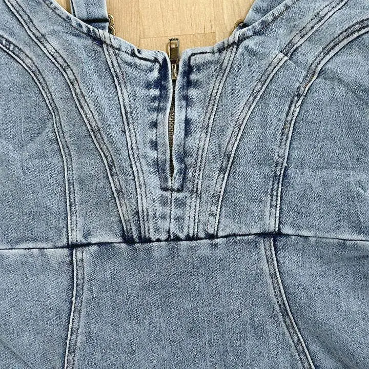 Mirabella™ | Denim Kleid mit verstellbaren Trägern